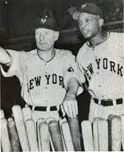 Leo Durocher and Willie Mays